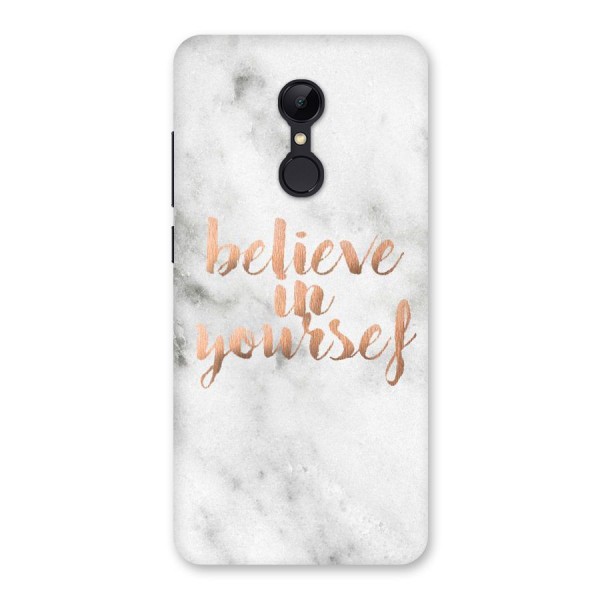 Believe in Yourself Back Case for Redmi 5