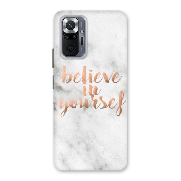 Believe in Yourself Back Case for Redmi Note 10 Pro