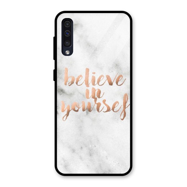 Believe in Yourself Glass Back Case for Galaxy A50s