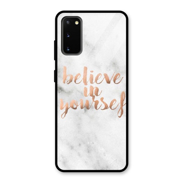 Believe in Yourself Glass Back Case for Galaxy S20