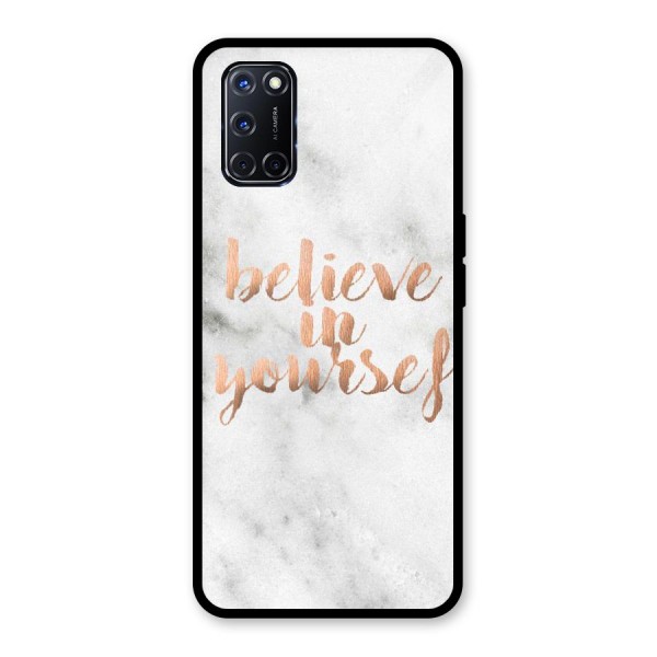 Believe in Yourself Glass Back Case for Oppo A52