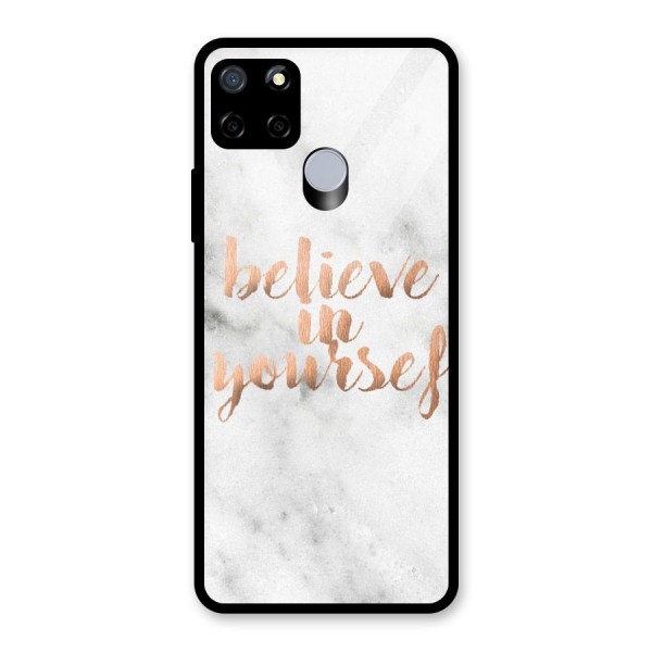 Believe in Yourself Glass Back Case for Realme C15