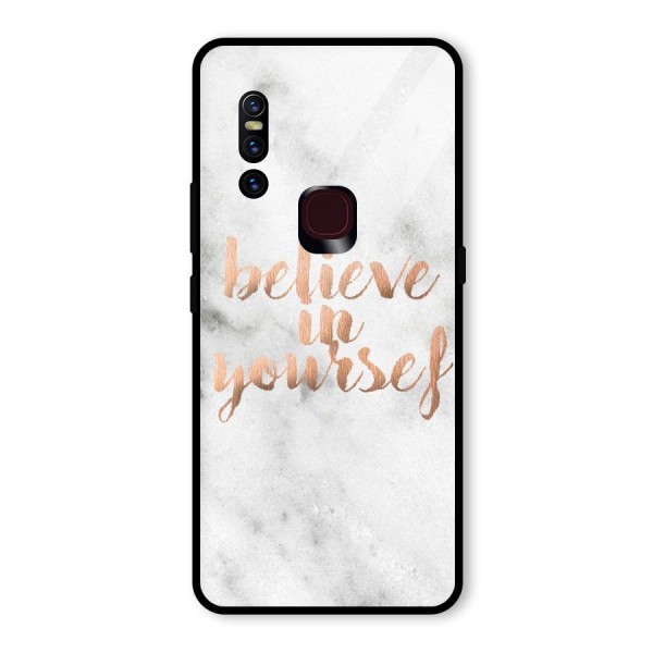 Believe in Yourself Glass Back Case for Vivo V15