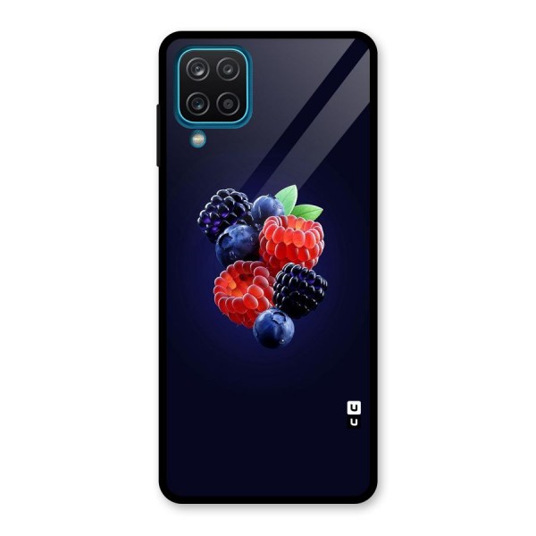 Berry Blast Glass Back Case for Galaxy A12