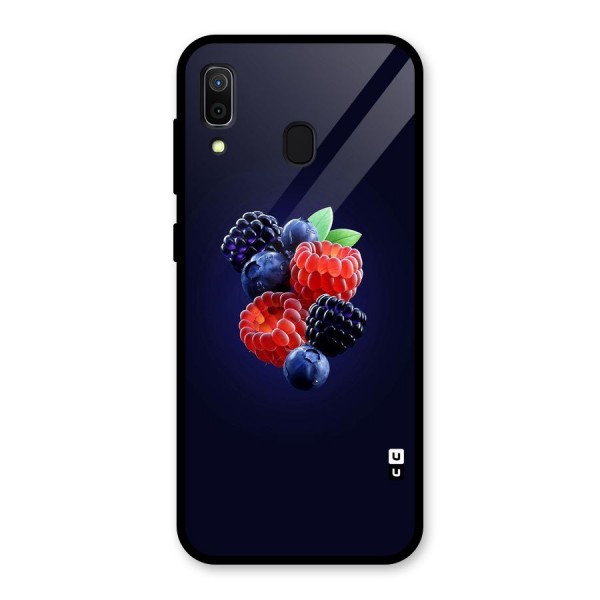 Berry Blast Glass Back Case for Galaxy A30