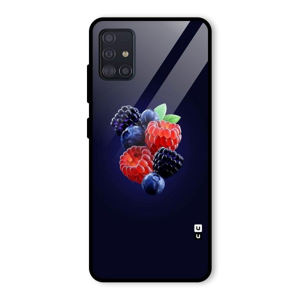 Berry Blast Glass Back Case for Galaxy A51