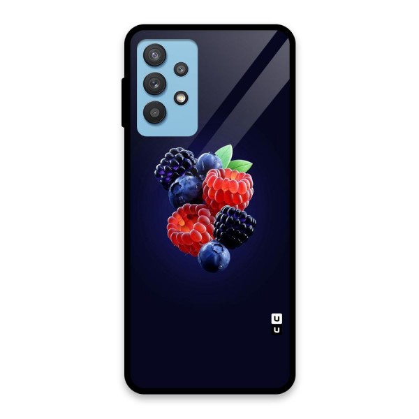 Berry Blast Glass Back Case for Galaxy M32 5G