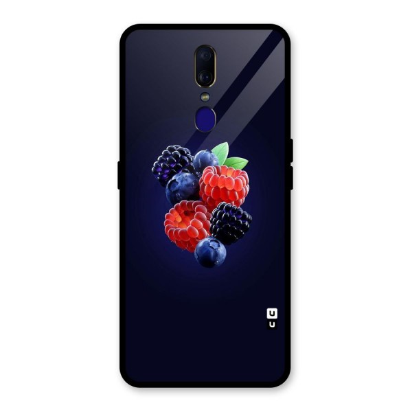 Berry Blast Glass Back Case for Oppo F11