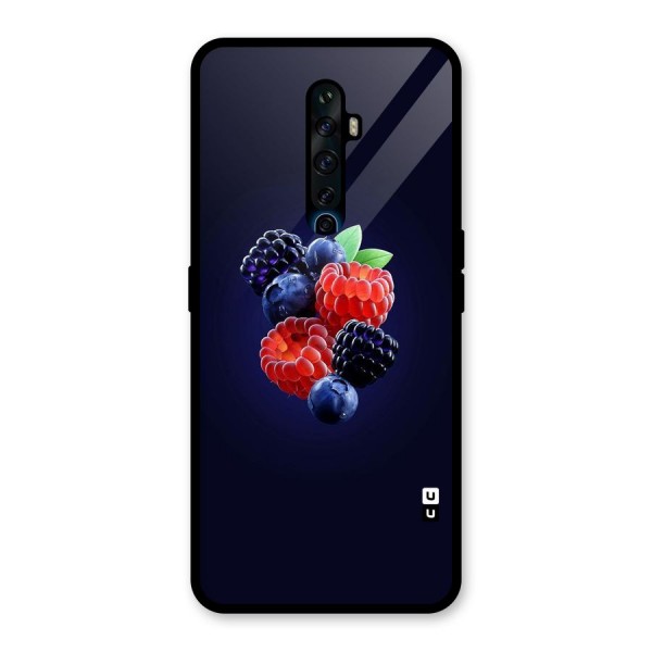 Berry Blast Glass Back Case for Oppo Reno2 Z