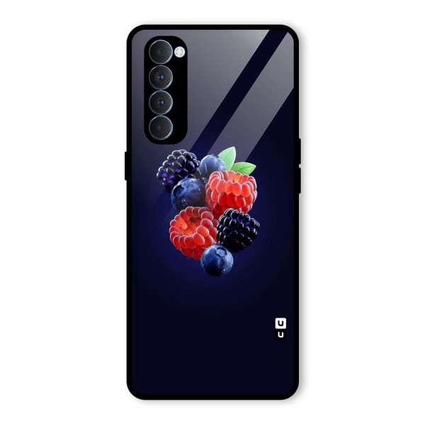 Berry Blast Glass Back Case for Oppo Reno4 Pro