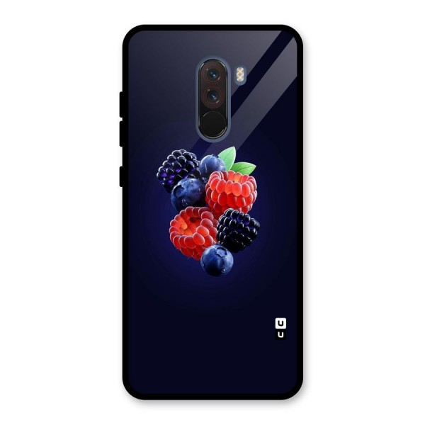 Berry Blast Glass Back Case for Poco F1