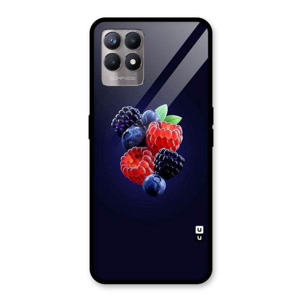 Berry Blast Glass Back Case for Realme 8i