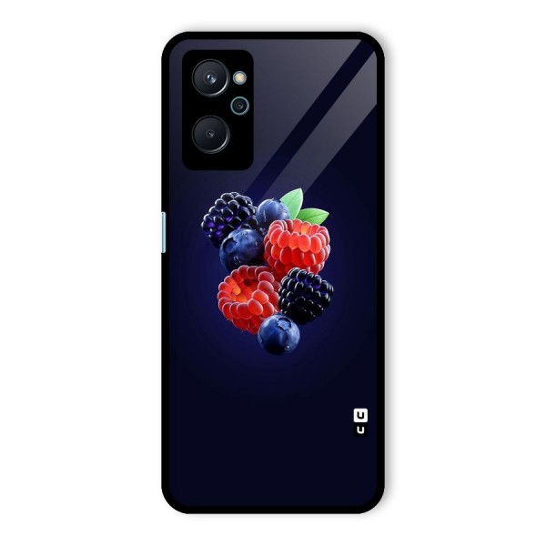 Berry Blast Glass Back Case for Realme 9i