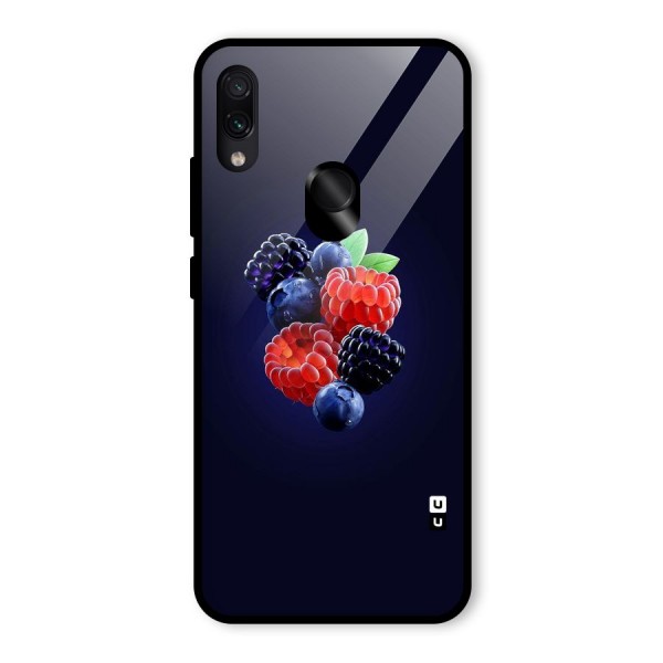 Berry Blast Glass Back Case for Redmi Note 7