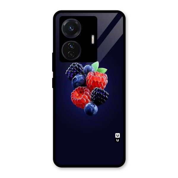 Berry Blast Glass Back Case for Vivo T1 Pro