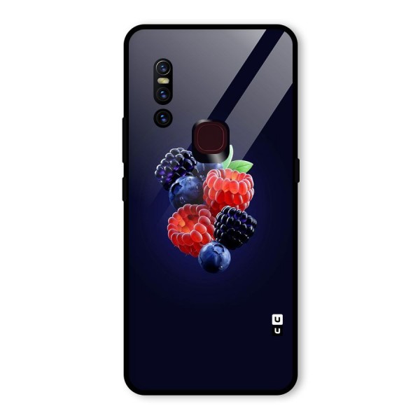 Berry Blast Glass Back Case for Vivo V15