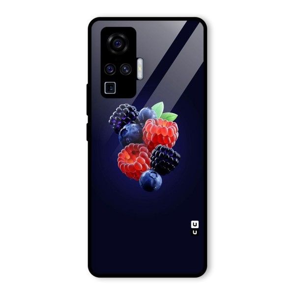 Berry Blast Glass Back Case for Vivo X50 Pro