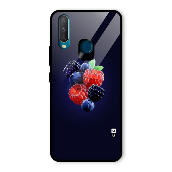 Berry Blast Glass Back Case for Vivo Y12