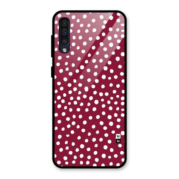 Best Dots Pattern Glass Back Case for Galaxy A50s