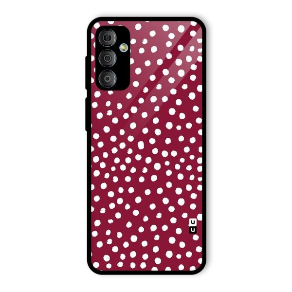 Best Dots Pattern Glass Back Case for Galaxy F23