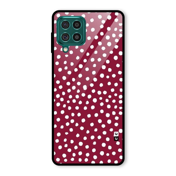 Best Dots Pattern Glass Back Case for Galaxy F62