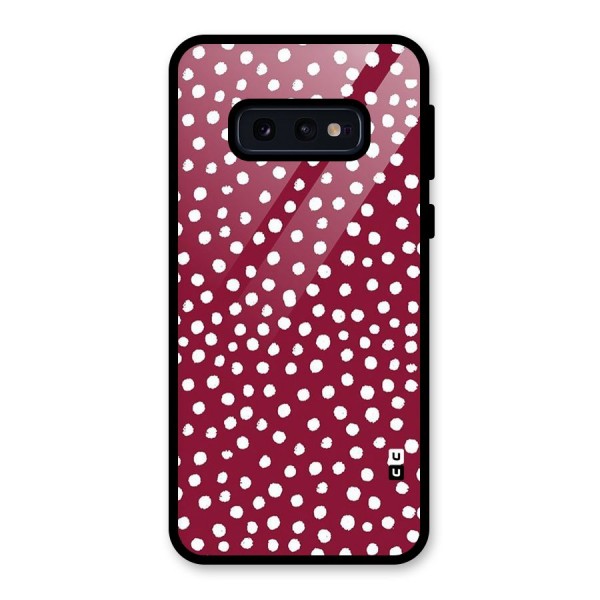 Best Dots Pattern Glass Back Case for Galaxy S10e