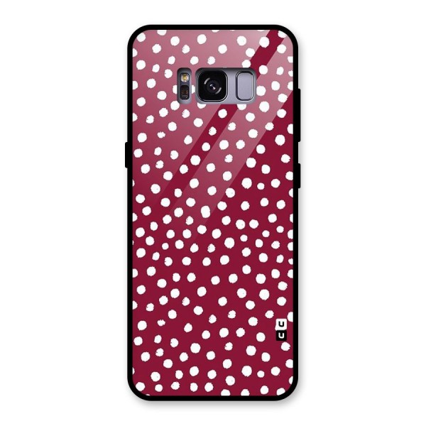 Best Dots Pattern Glass Back Case for Galaxy S8