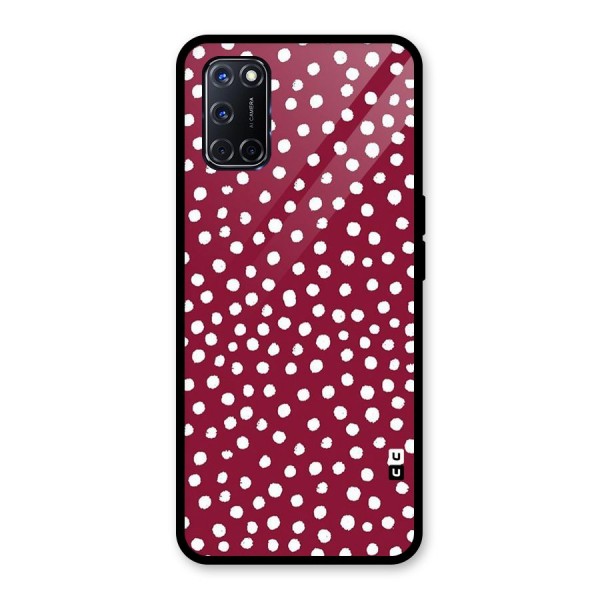 Best Dots Pattern Glass Back Case for Oppo A52