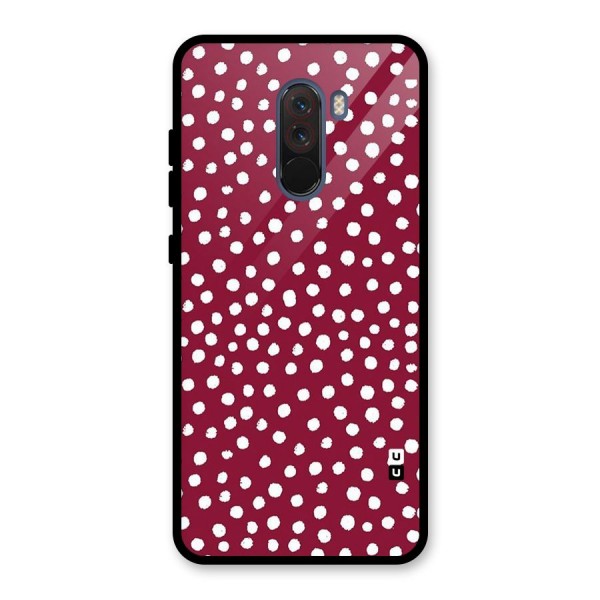 Best Dots Pattern Glass Back Case for Poco F1