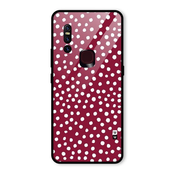 Best Dots Pattern Glass Back Case for Vivo V15