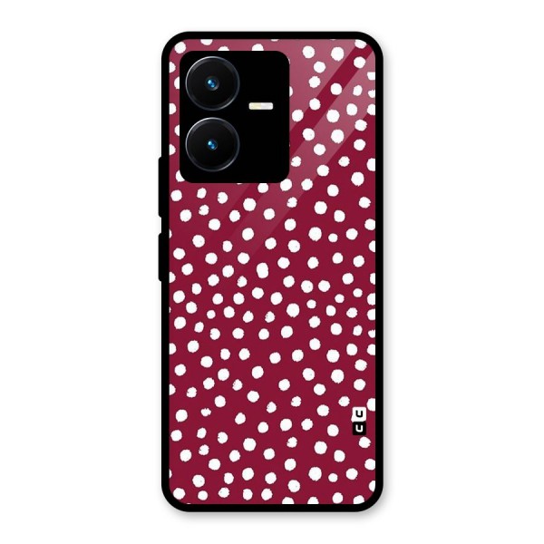 Best Dots Pattern Glass Back Case for Vivo Y22