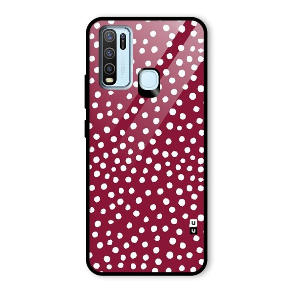 Best Dots Pattern Glass Back Case for Vivo Y30