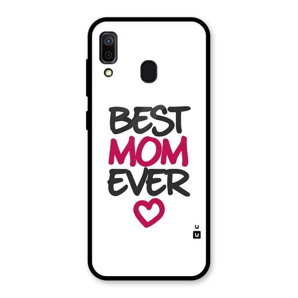 Best Mom Ever Glass Back Case for Galaxy A30