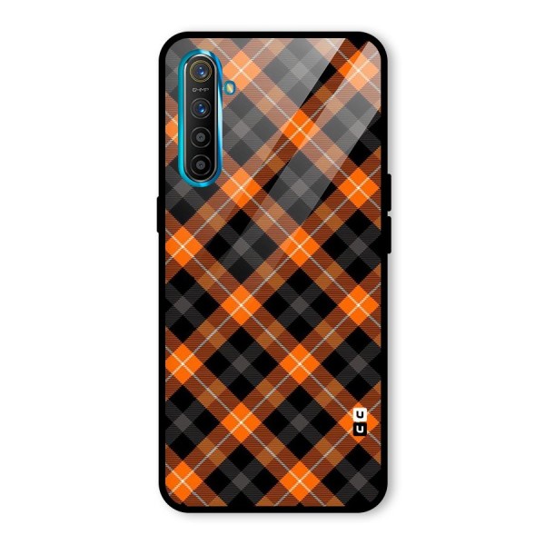 Best Textile Pattern Glass Back Case for Realme XT