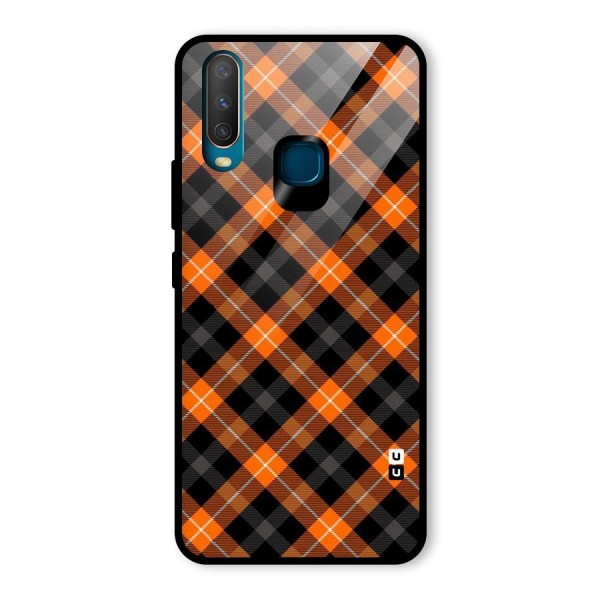 Best Textile Pattern Glass Back Case for Vivo Y15