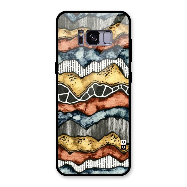 Best Texture Pattern Glass Back Case for Galaxy S8