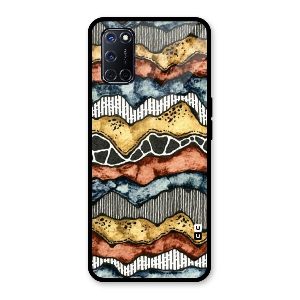 Best Texture Pattern Glass Back Case for Oppo A52