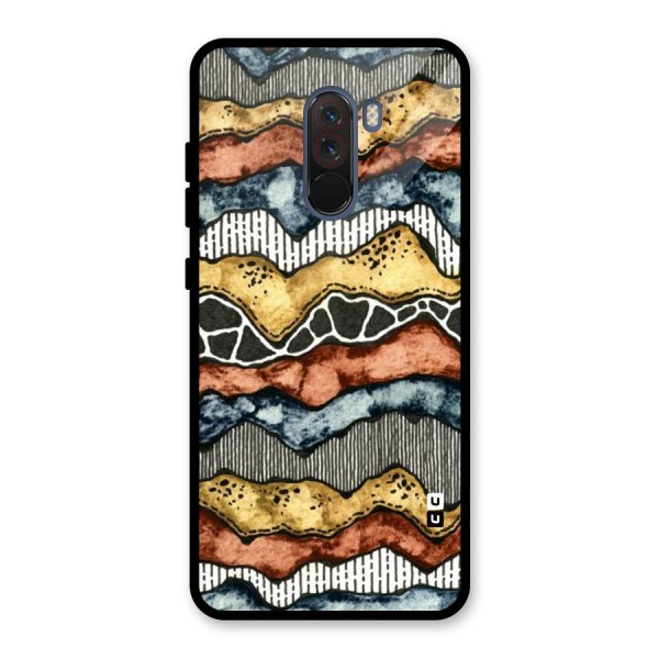 Best Texture Pattern Glass Back Case for Poco F1