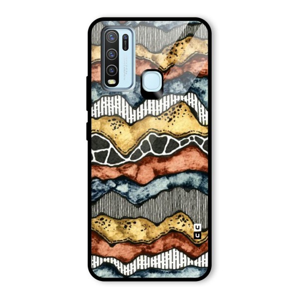 Best Texture Pattern Glass Back Case for Vivo Y30