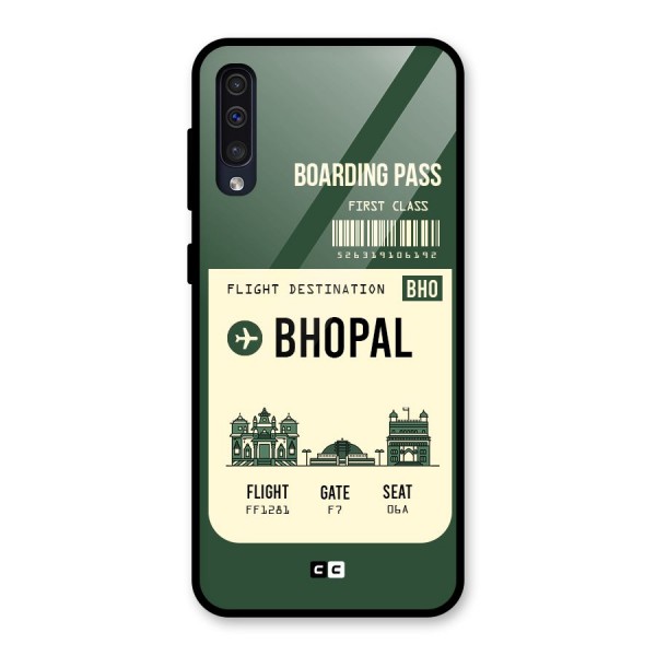 Bhopal Boarding Pass Glass Back Case for Galaxy A50s