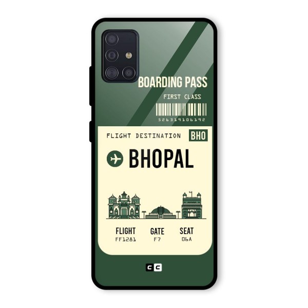 Bhopal Boarding Pass Glass Back Case for Galaxy A51