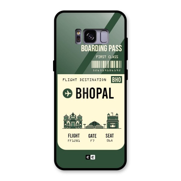 Bhopal Boarding Pass Glass Back Case for Galaxy S8