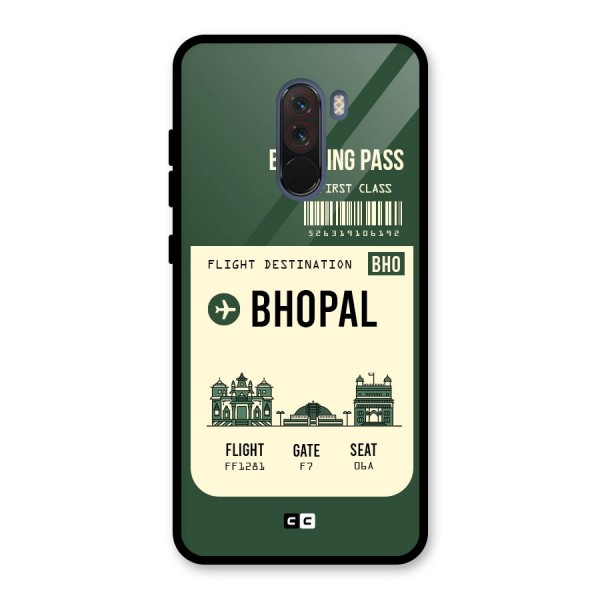 Bhopal Boarding Pass Glass Back Case for Poco F1