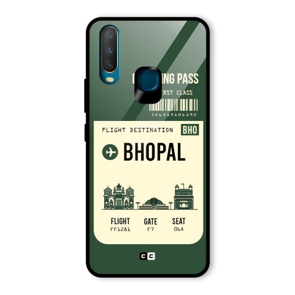 Bhopal Boarding Pass Glass Back Case for Vivo Y12