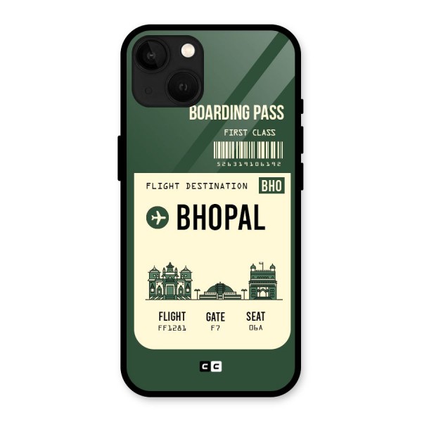 Bhopal Boarding Pass Glass Back Case for iPhone 13