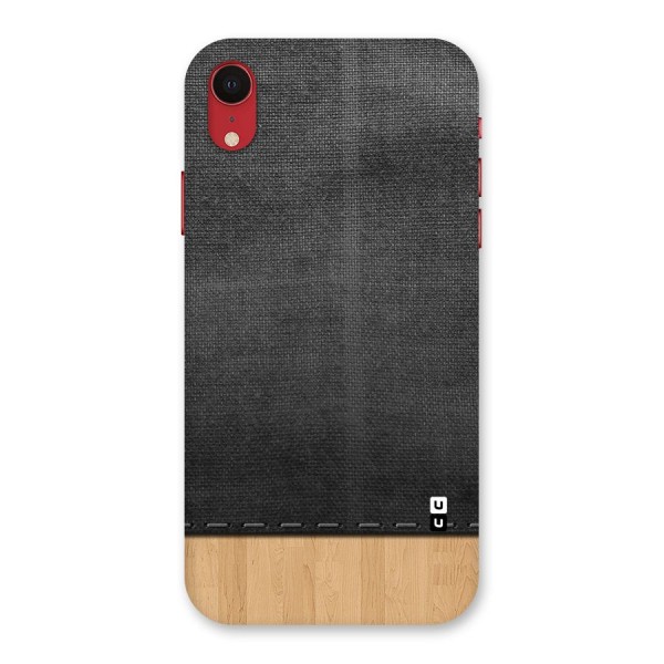 Bicolor Wood Texture Back Case for iPhone XR