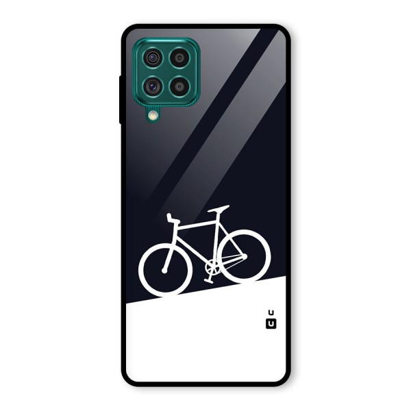 Bicycle Minimal Art Glass Back Case for Galaxy F62