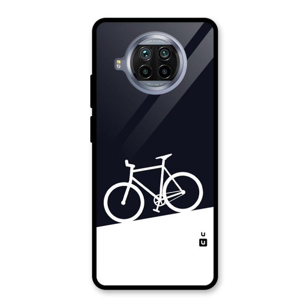 Bicycle Minimal Art Glass Back Case for Mi 10i