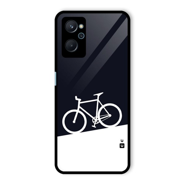 Bicycle Minimal Art Glass Back Case for Realme 9i