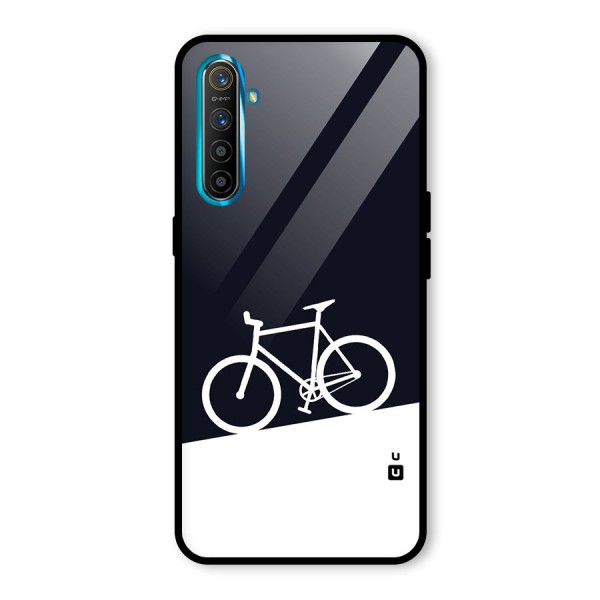 Bicycle Minimal Art Glass Back Case for Realme X2